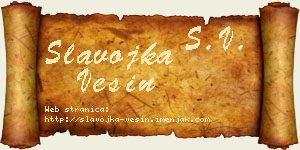 Slavojka Vesin vizit kartica